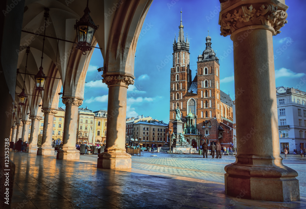 Obraz premium Cracow / Krakow in Poland , Europe