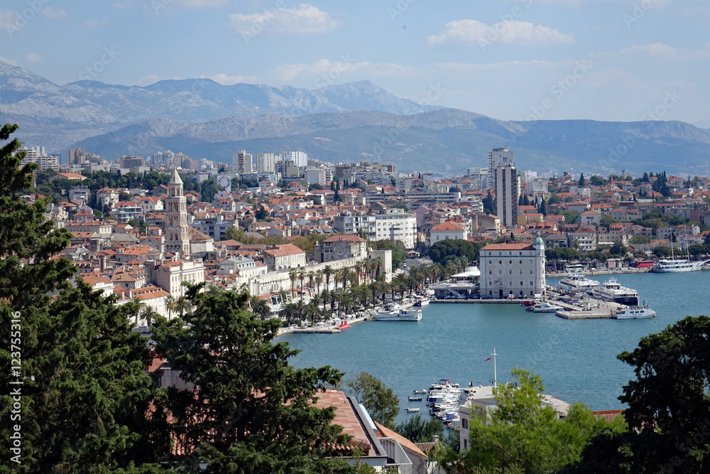 Split and it's harbour , Croatia