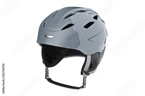 Helmet ski winter sportswear protection. 3D graphic