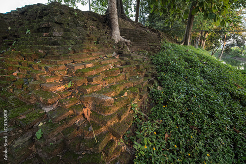 ancient wall around old Chiang Saen district,CHiang Rai,Thailand photo