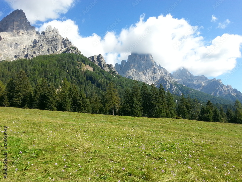 San Martino di Castrozza in provincia di Trento nelle Dolomiti