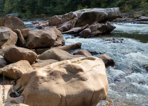 View of Cheat River rapids near Albright photo