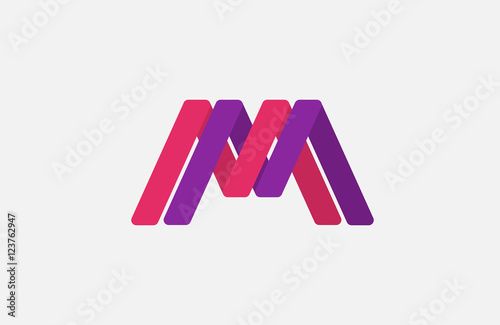 M logo design. Creative logo design. Line logo