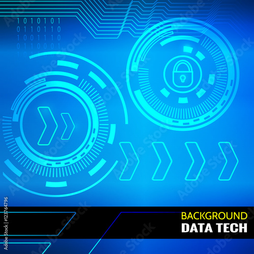 Abstract vector background for data theme