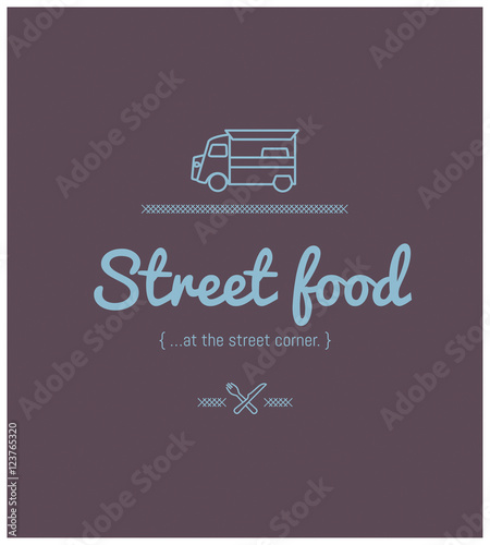 Logo, identity, brand, vector, pictogram, food truck, eating, restaurant, car, vintage