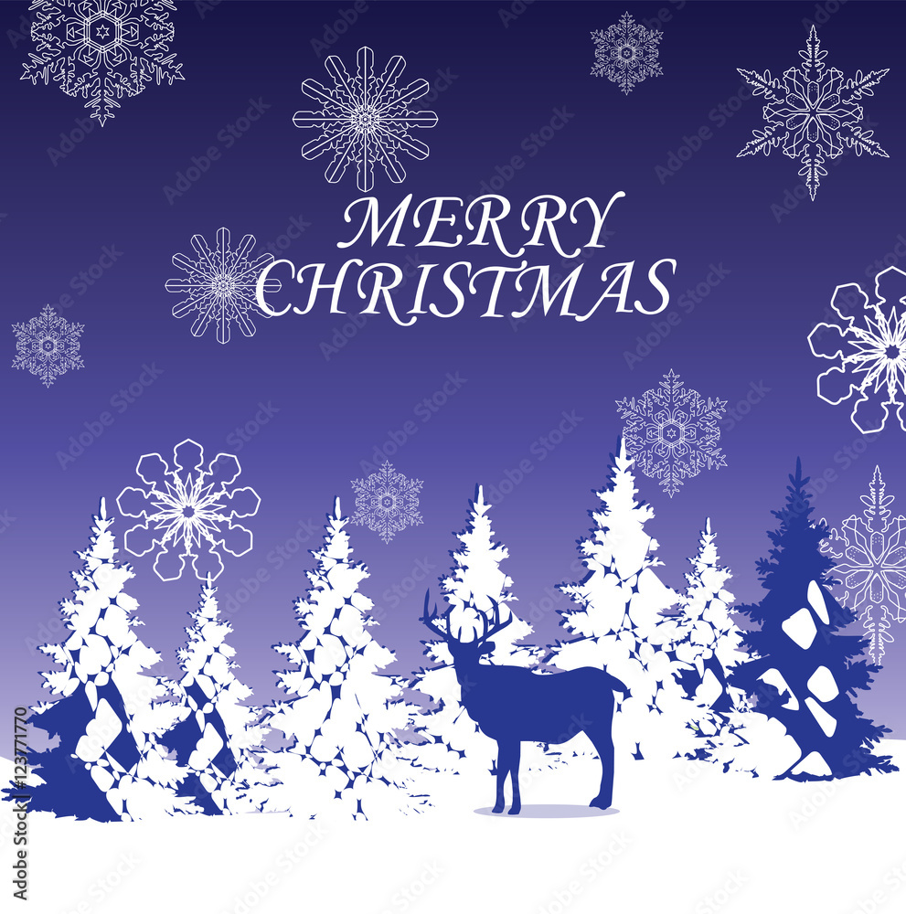 vector Christmas card