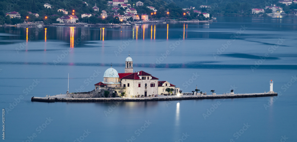 Obraz premium Maddalena Islands. George, Boka Kotor, Perast, Montenegro