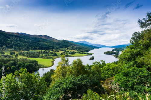 Loch Tummel - View from the north shore, which Queen Victoria