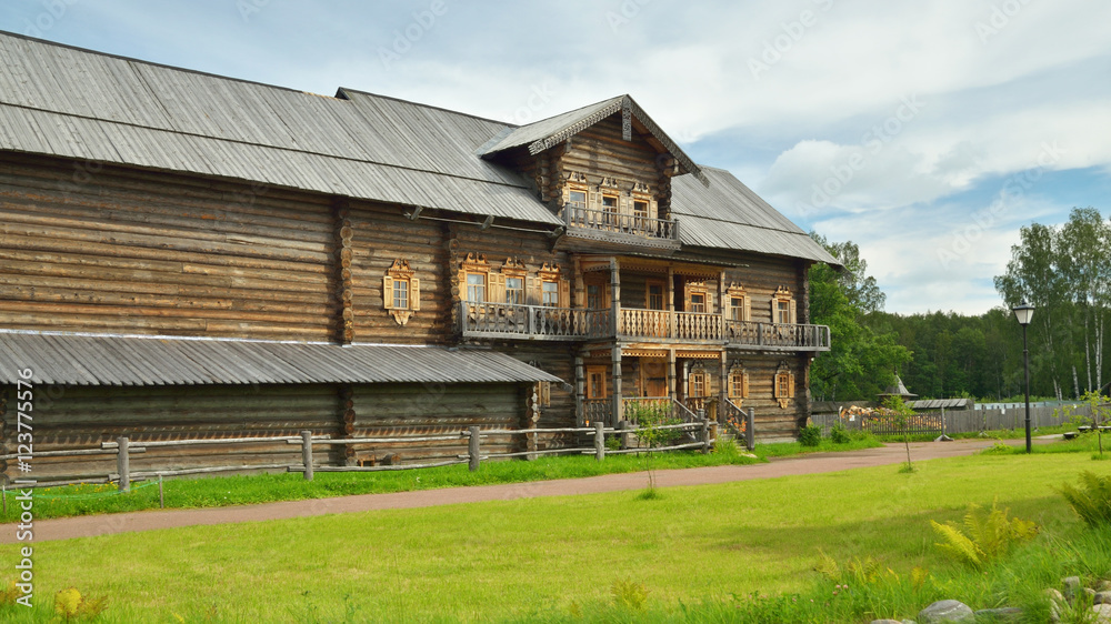 Beautiful wooden house. Beautiful wooden house.