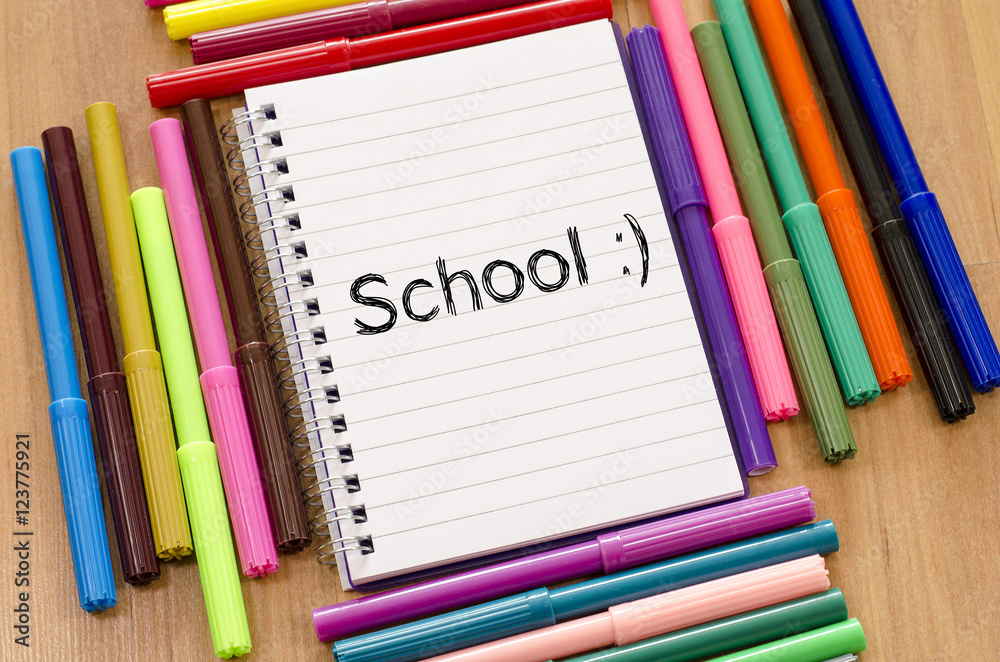 School text concept School text concept