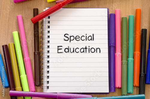 Special education text concept