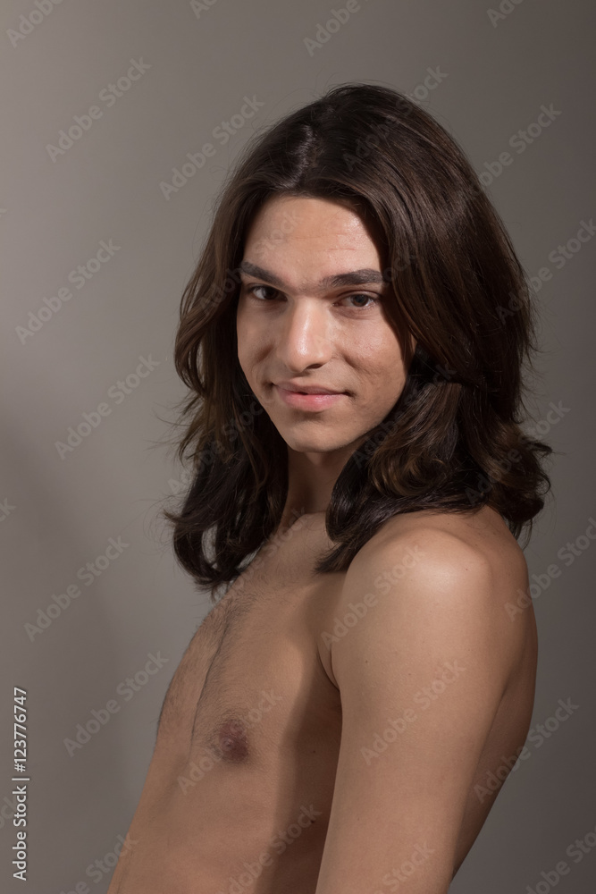 Male female man woman transgender Transsexual portrait Male female man woman transgender Transsexual portrait