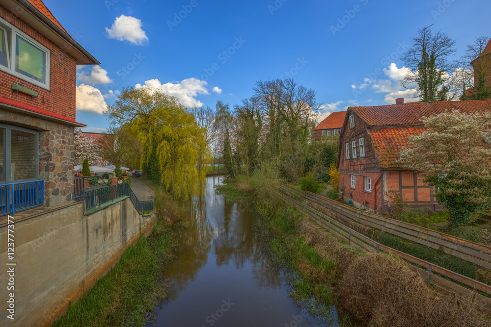 Die Jeetzel in Dannenberg / Die Jeetzel in Dannenberg im Wendland (Landkreis Lüchow-Dannenberg, Niedersachsen).