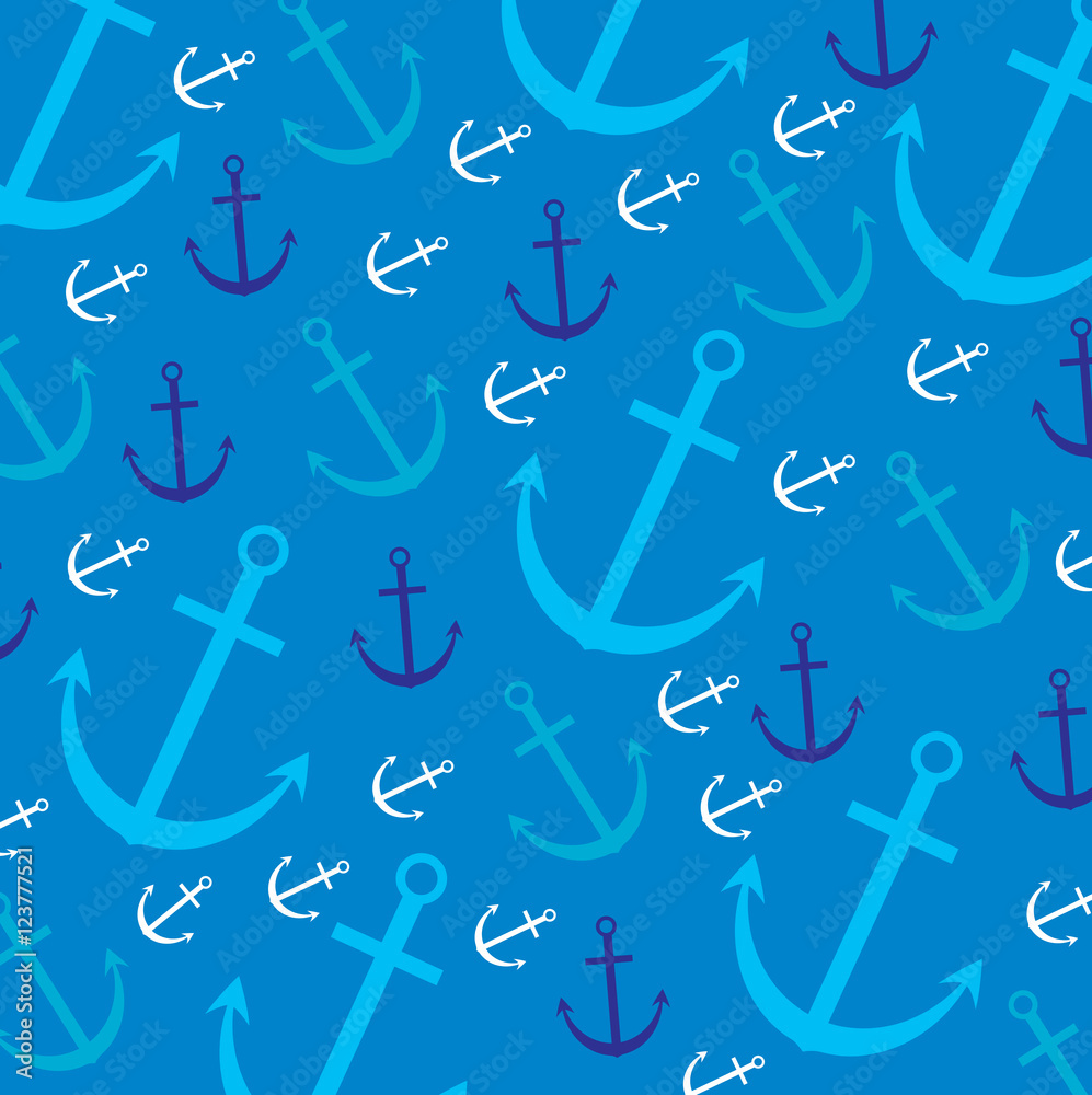 Seamless anchor pattern in vector format. Seamless anchor pattern in vector format.