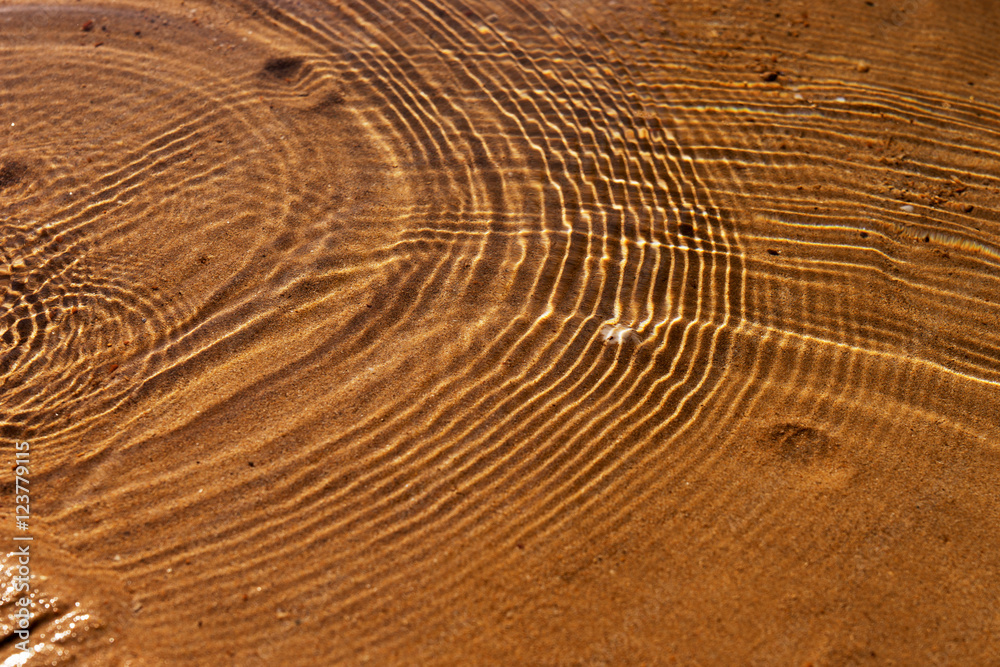 Water waves and ripples at the beach, circle water ripple Water waves and ripples at the beach, circle water ripple