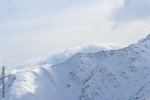 Beautiful view on the mountains. Nice winter mountains landscape. © mountain_jackdaw