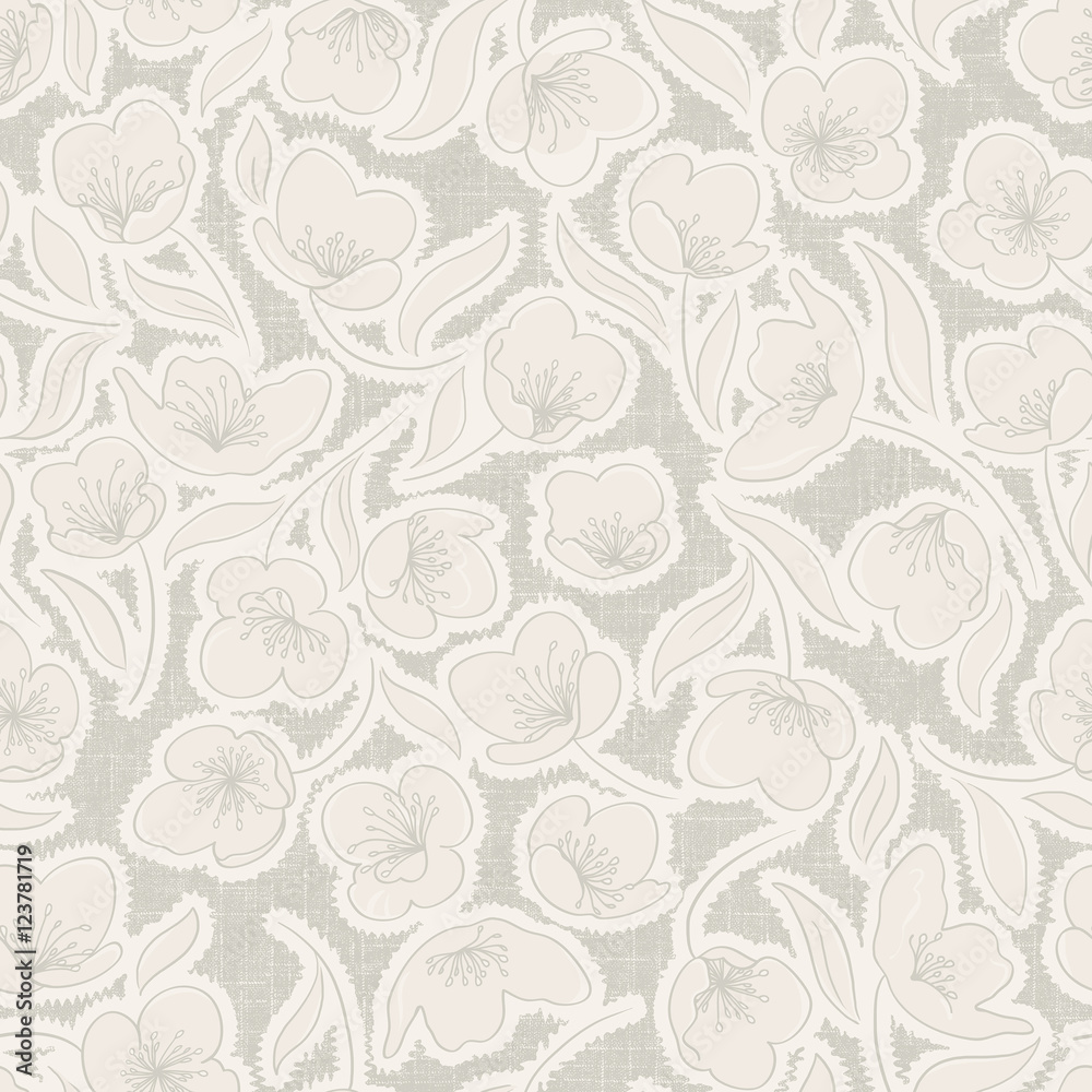 Vivid repeating floral - For easy making seamless pattern use it for filling any contours Vivid repeating floral - For easy making seamless pattern use it for filling any contours