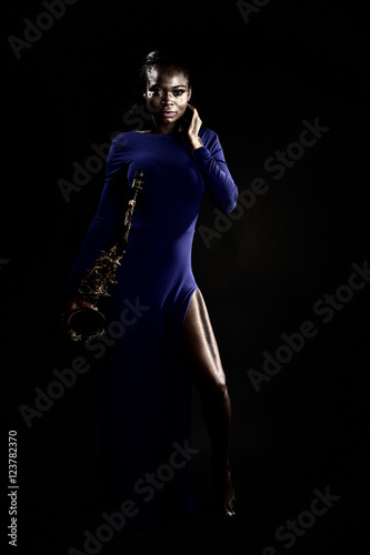 African Sax Lady