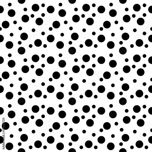 Abstract geometric black and white hipster fashion random circles pattern