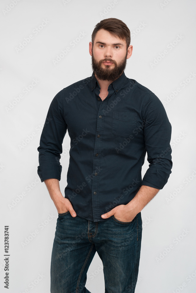 Portrait of handsome man with beard Portrait of handsome man with beard