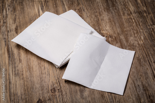 white paper napkin © AlenKadr