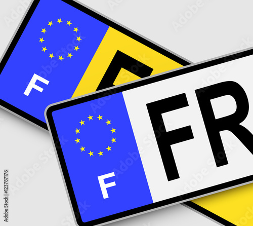 French Licence Plates