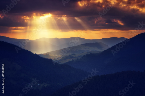 Fototapeta Naklejka Na Ścianę i Meble -  beautiful mountains landscape