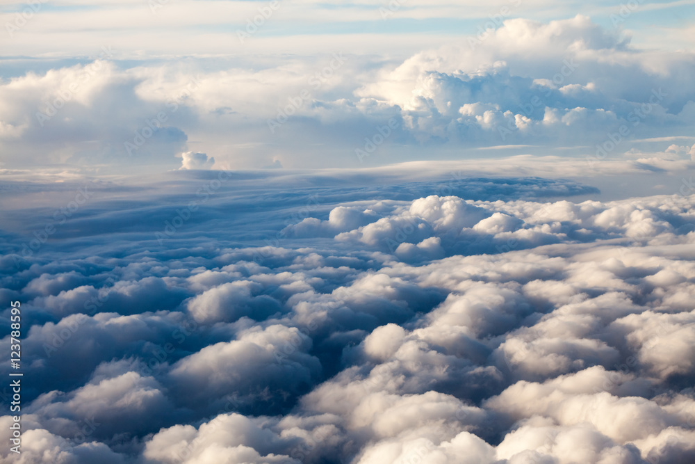 Beautiful, dramatic clouds and sky viewed from the plane. High resolution and quality Beautiful, dramatic clouds and sky viewed from the plane. High resolution and quality