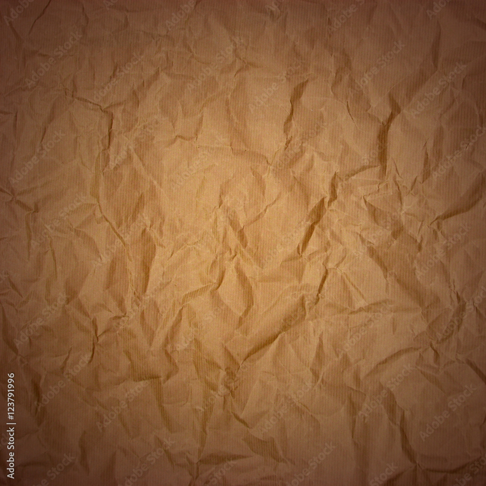 Obraz premium Papier Kraft froissé