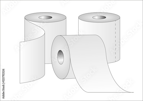 Some rolls of toilet paper