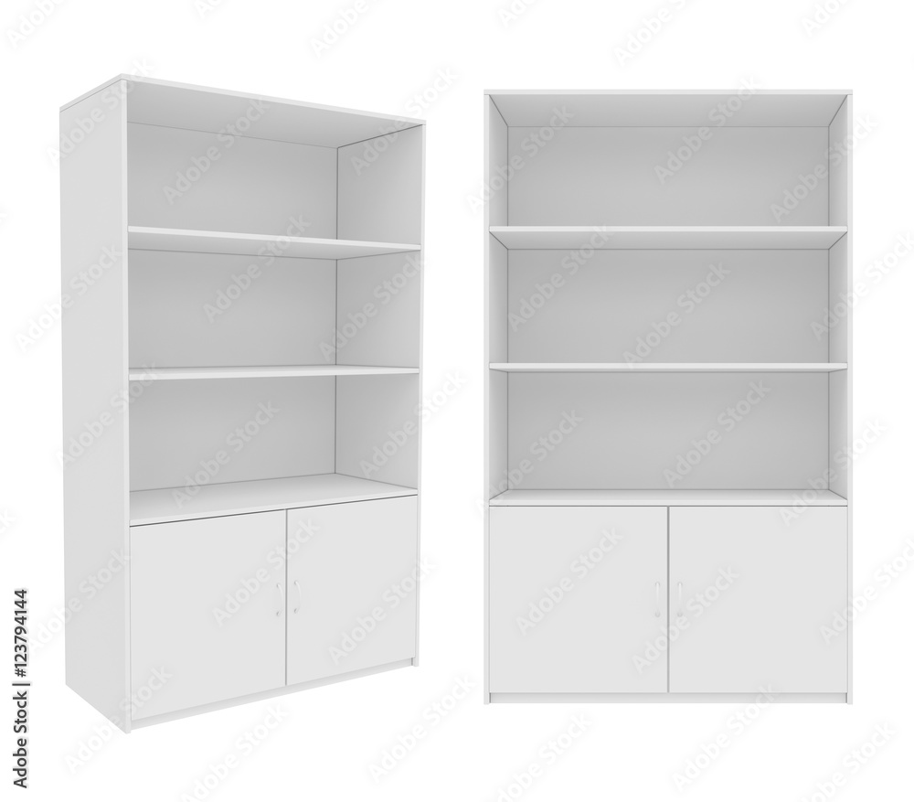 wardrobe Isolated on White Background, 3D rendering wardrobe Isolated on White Background, 3D rendering