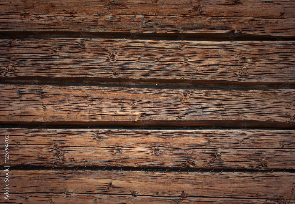 Fototapeta premium Ściana drewniana - Ściana drewniana