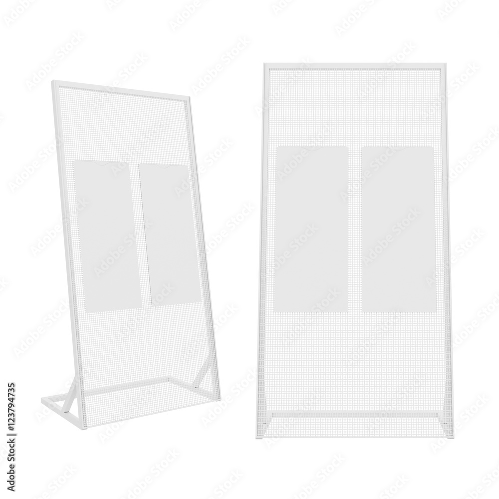 stand Isolated on White Background, 3D rendering stand Isolated on White Background, 3D rendering