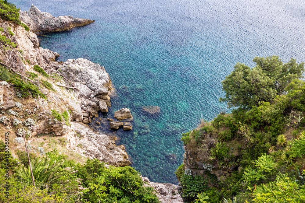 Croatia, Dubrovnik seascape, Adriatic sea coast