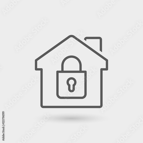 secured home line icon