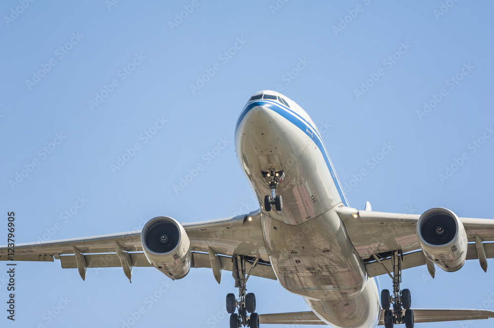 A airplane is ready to land A airplane is ready to land