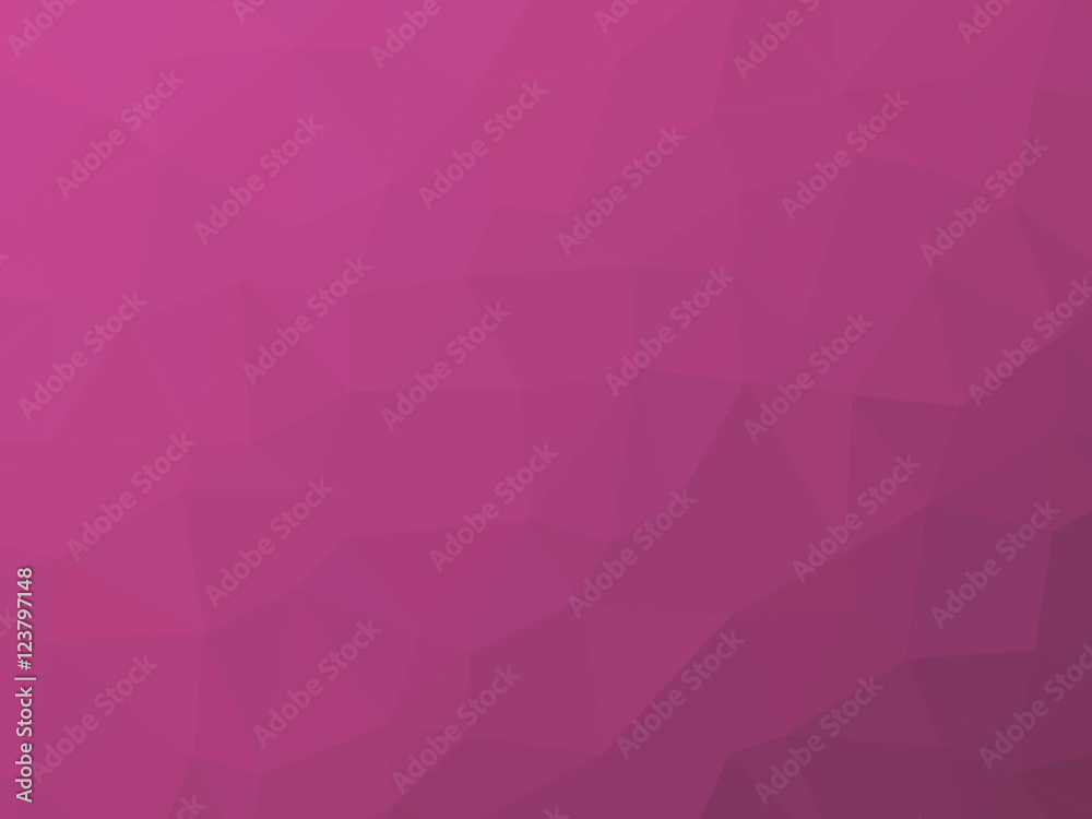 Fototapeta premium Abstract purple pink gradient low polygon shaped background