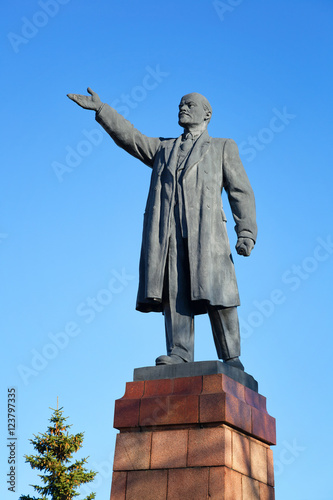 Monument to Lenin in Russia. Vladimir Ilyich Lenin was a Russian communist revolutionary, politician and political theorist.