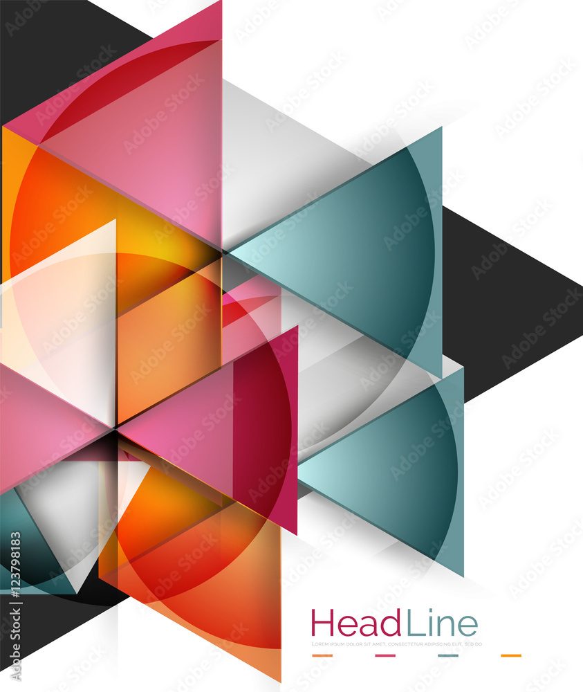 Vector 3d geometric abstract background Vector 3d geometric abstract background