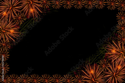 fireworks salute frame