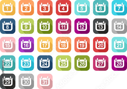 Date, calendrier icône