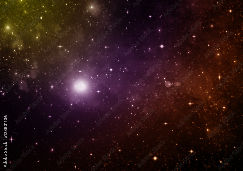 Obraz premium galaxy in a free space