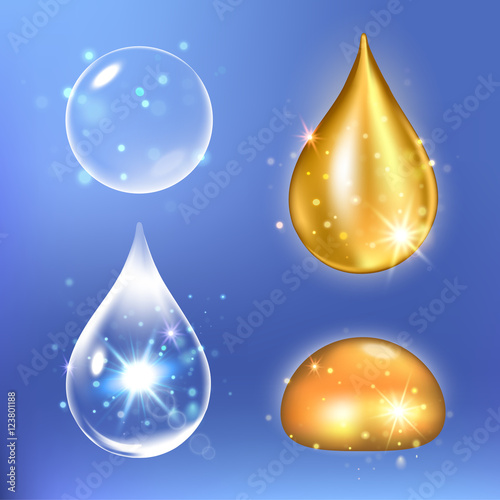 Set of Collagen Serum and Vitamin drops.