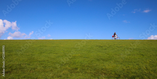 Radtour auf dem Deich