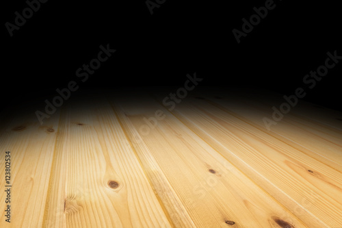 Beige color Plank wood floor texture perspective background for