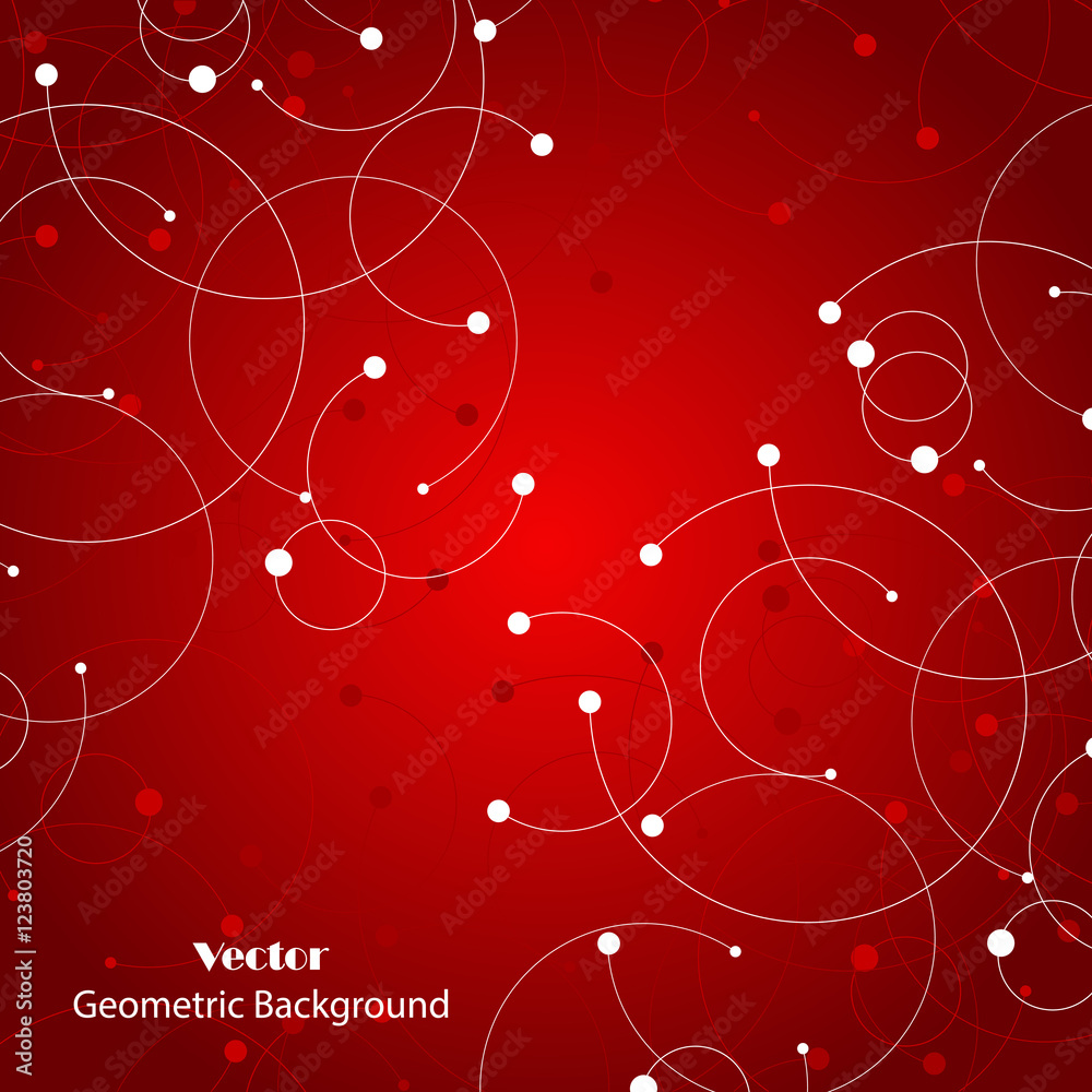 Geometric pattern with connected lines and dots. Geometric pattern with connected lines and dots.