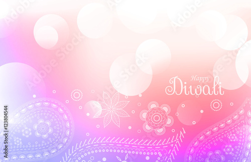 soft colorful diwali greeting background
