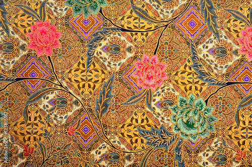Obraz na płótnie Pattern for traditional clothes malaysia include batik