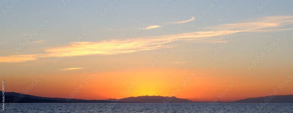landscape Sunset on the sea