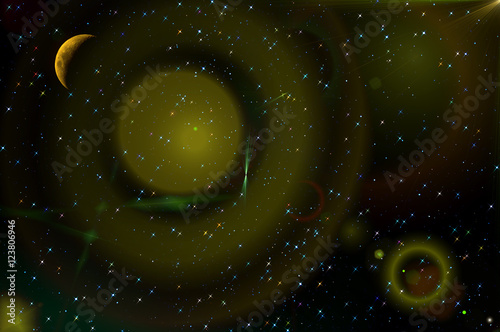 abstract stars sky moon background